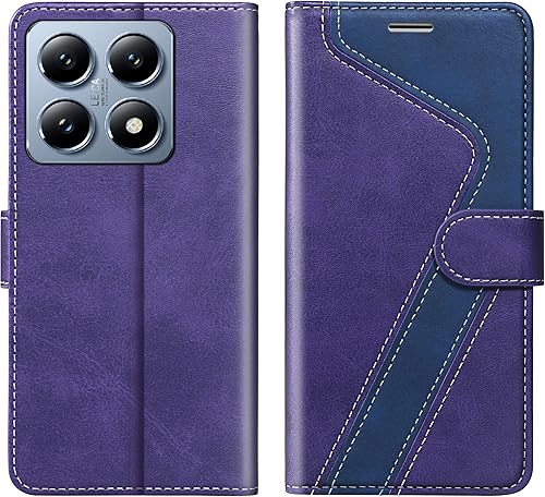 Miniatura 58 de para Samsung Galaxy A14 5G (2023) Funda tipo cartera, Funda de cuero con tapa [Bloqueo RFID] Soporte para tarjetas de crédito Folio Soporte