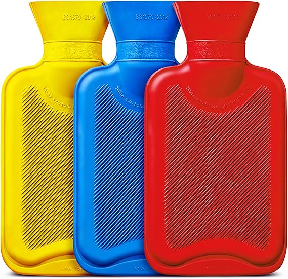 iMedic Small Hot Water Bottles 3 Pack of Mini Hot Water Bottles Hot Water Bottle