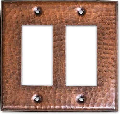 Miniatura 1 de Monarch - Placa de pared doble basculante martillado de cobre puro