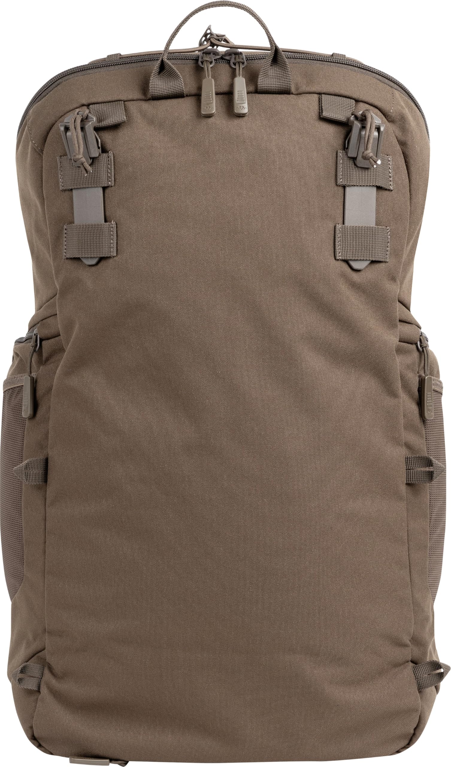 Blaser – Ultimate Backpack S | Mochila de caza modular de 30 L | Sistema Molle y sistema de hidratación compatible | Marrón oscuro & HunTec | Correas de compresión y espacio de almacenamiento