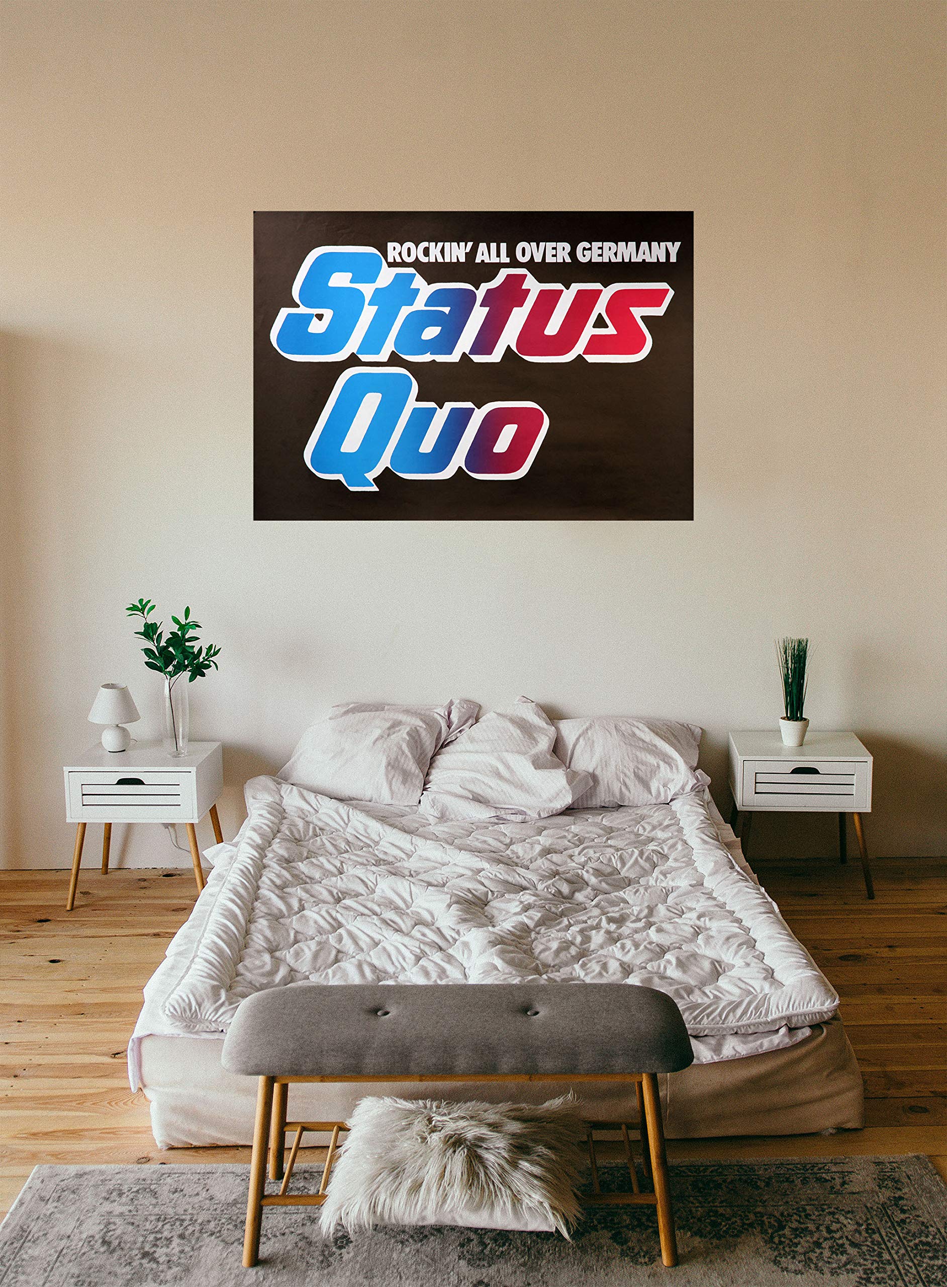 Premium Poster/Plakat | DIN A1 | Wanddeko | Live Konzert Veranstaltung » Status Quo - Rockin´All Over Germany, 1978 «