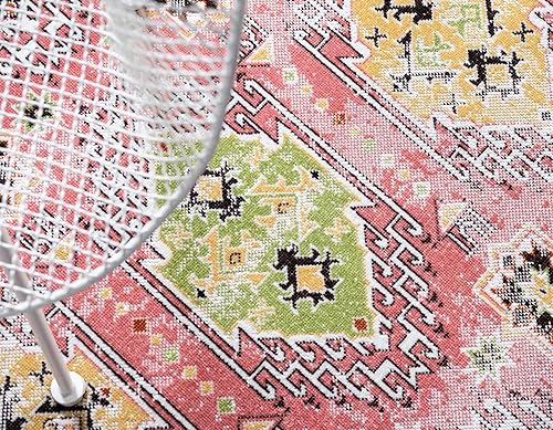 Miniatura 7 de Unique Loom Colección Aarhus - Alfombra de área Southwestern (3' x 5' 1", rectangular, rosaverde)