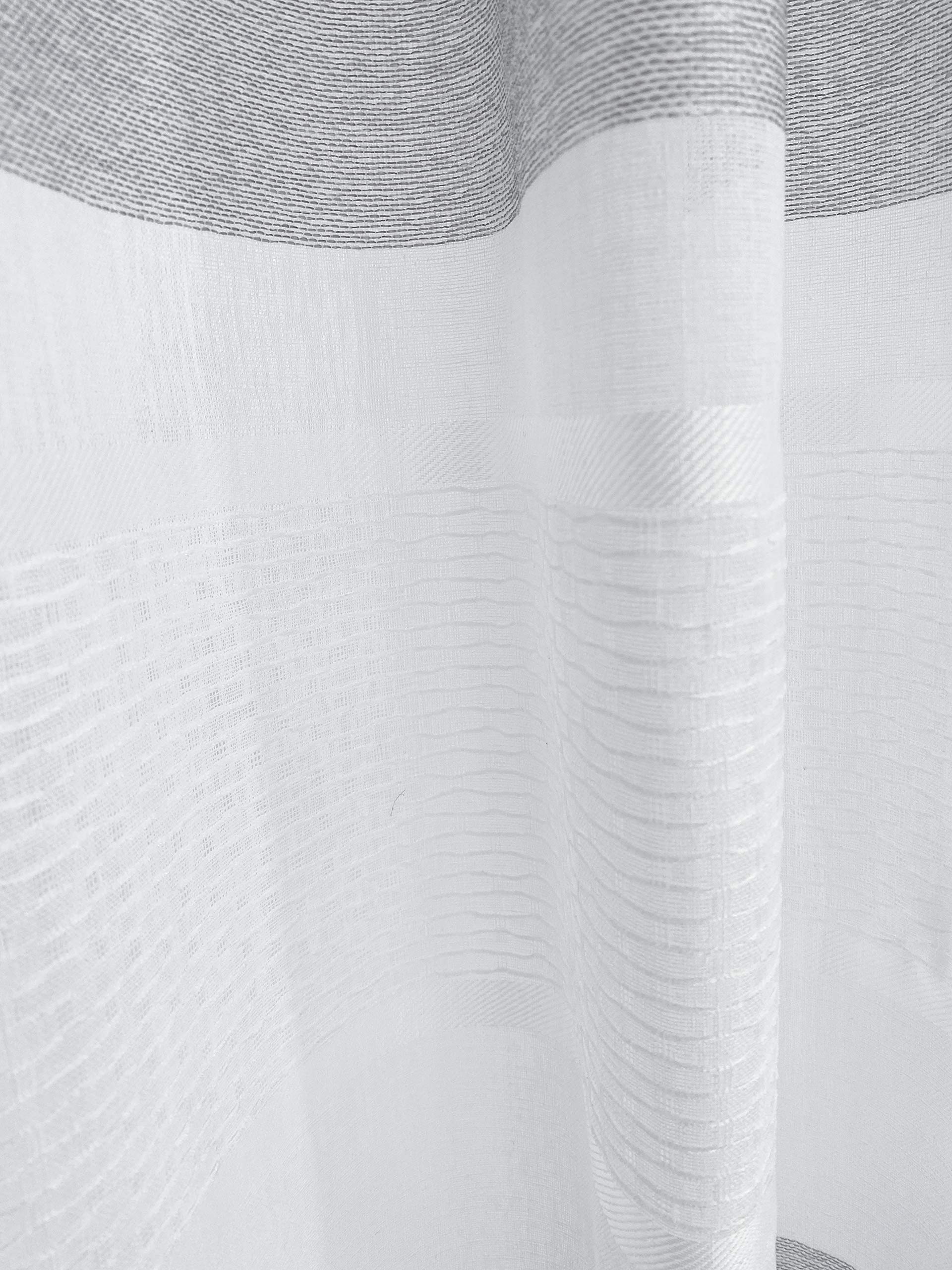 Homing Halbtransparenter Vorhang Quergestreift Ziegel (1Stück) 245 X