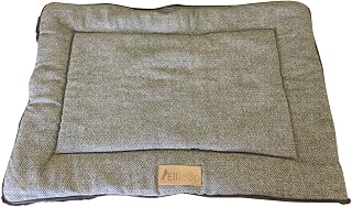Ellie-Bo - Cama reversible de tweed y piel sintética en color marrón para jaulas y cajas medianas de 76 cm para cachorros