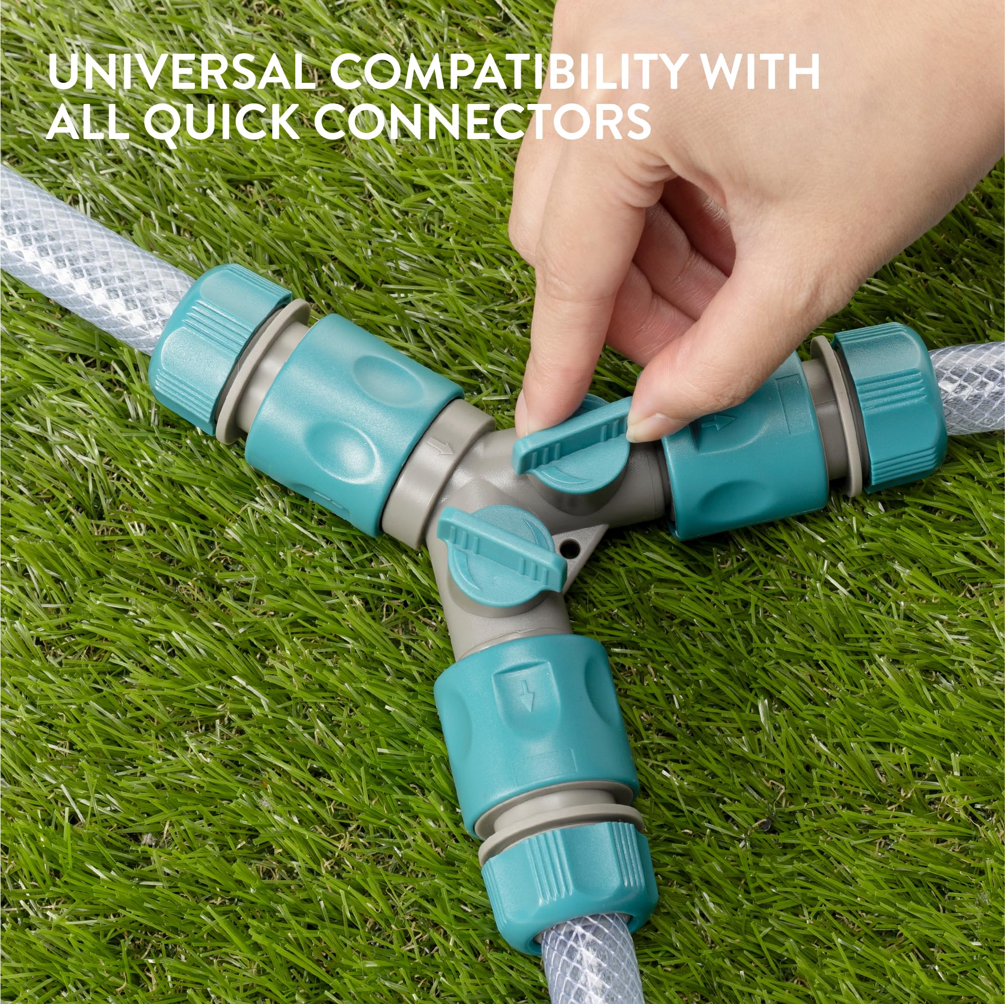 Connettore Per Tubo Da Giardino A 2 Vie Accoppiatore Per - Foto 5