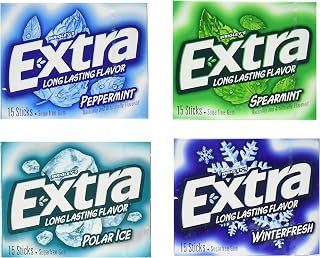 Extra Sugarfree Mint Gum Variety Box, 18 Count