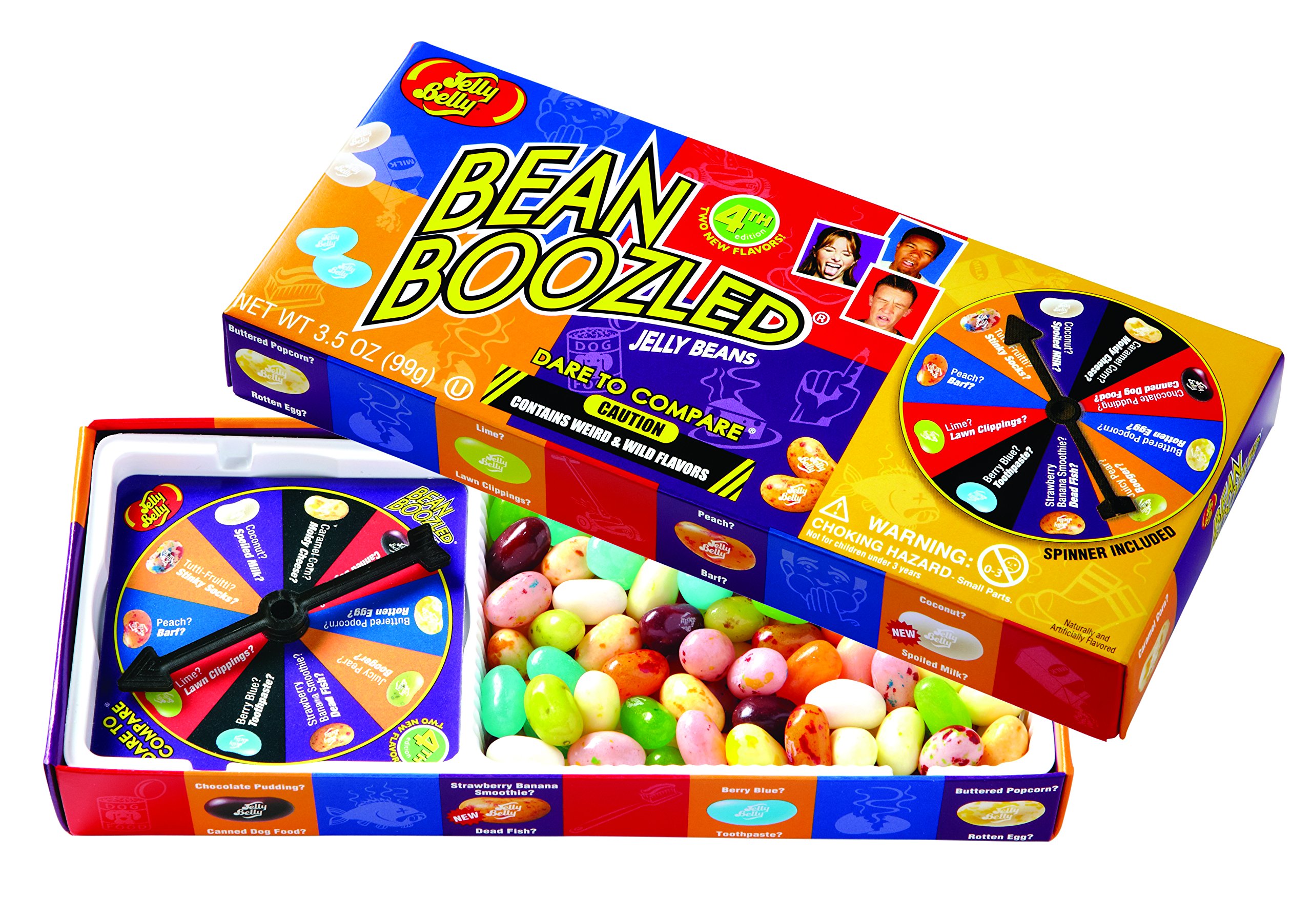 Jelly Belly - BeanBoozled Jelly Beans Spinner caja de regalo, 5ª edición, 3.5 oz