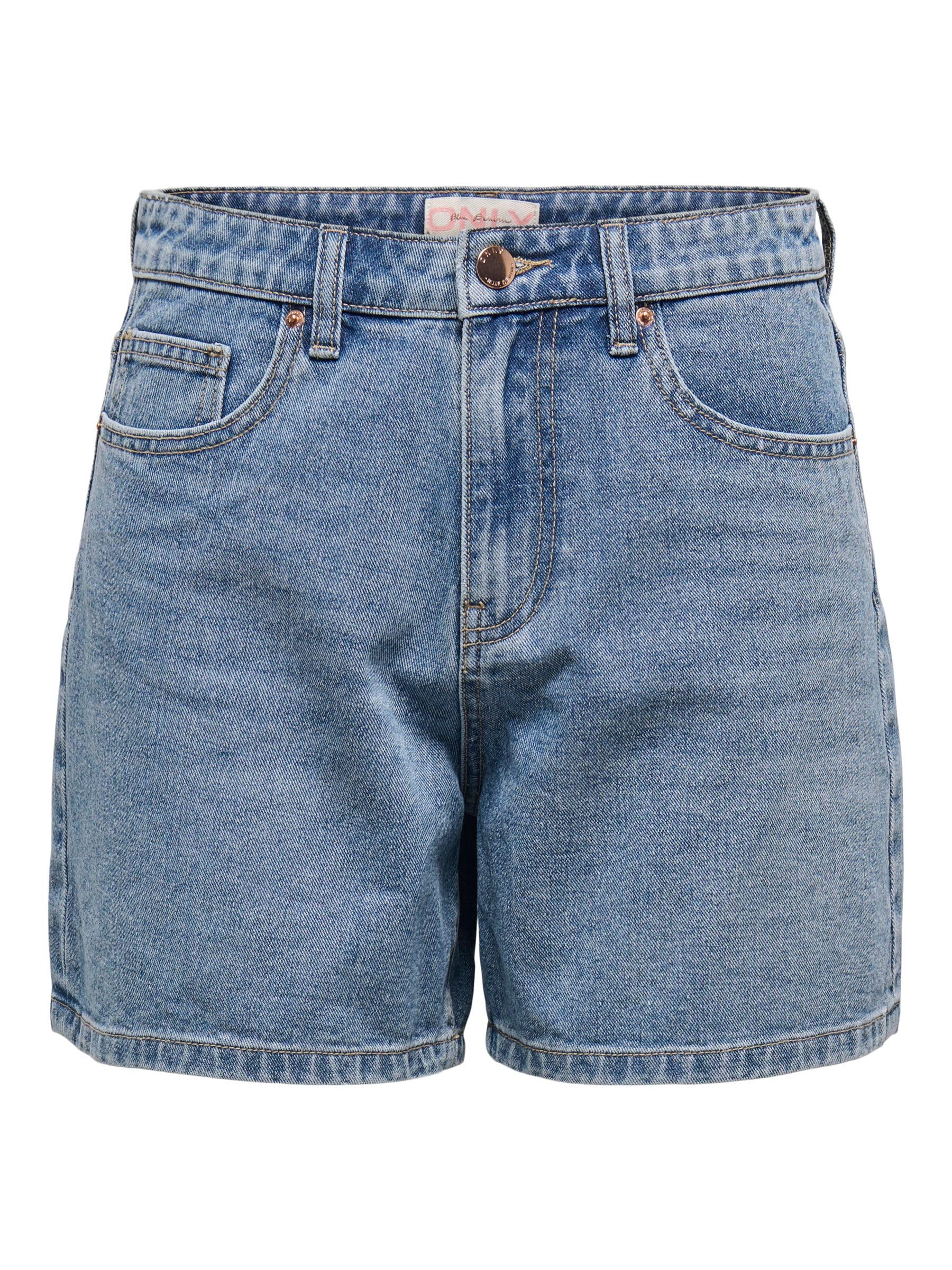ONLY Jeans-Shorts – Damen, Hohe Taille, Normal geschnitten