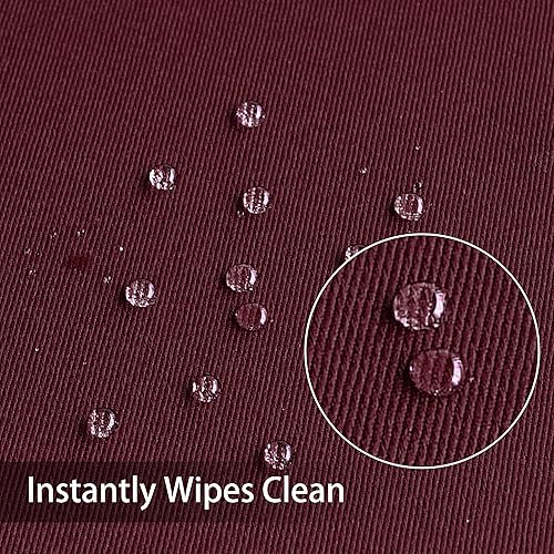 Miniatura 2 de Obstal - Mantel redondo de 210 gsm (7.41 ozm), resistente al agua, de microfibra y decorativo para uso en interiores y exteriores (60 pulgadas de