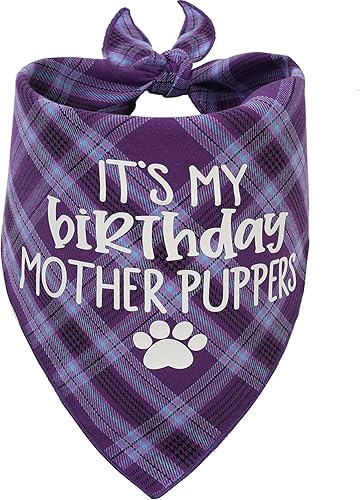 Bandana de cumpleaños para perro, bandana de cumpleaños para cachorros para perros pequeños, medianos y grandes