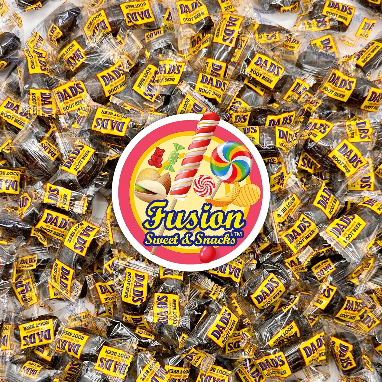 Dad's Root Beer s Hard Candy - 2 Pounds Bulk Bag - Old Fashed