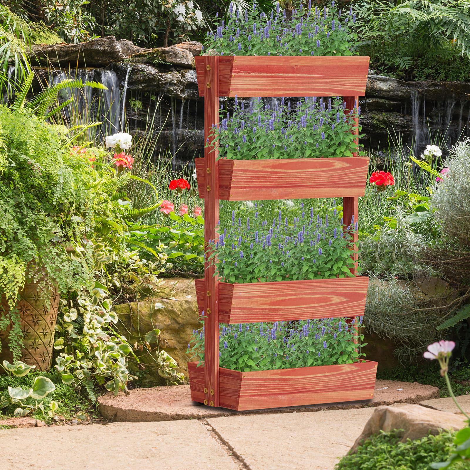 小物入れ Neighborhood garden bed Shelf Amazon.com: MARURY 4-Tier Raised Garden Bed, Cedar Wooden Elevated