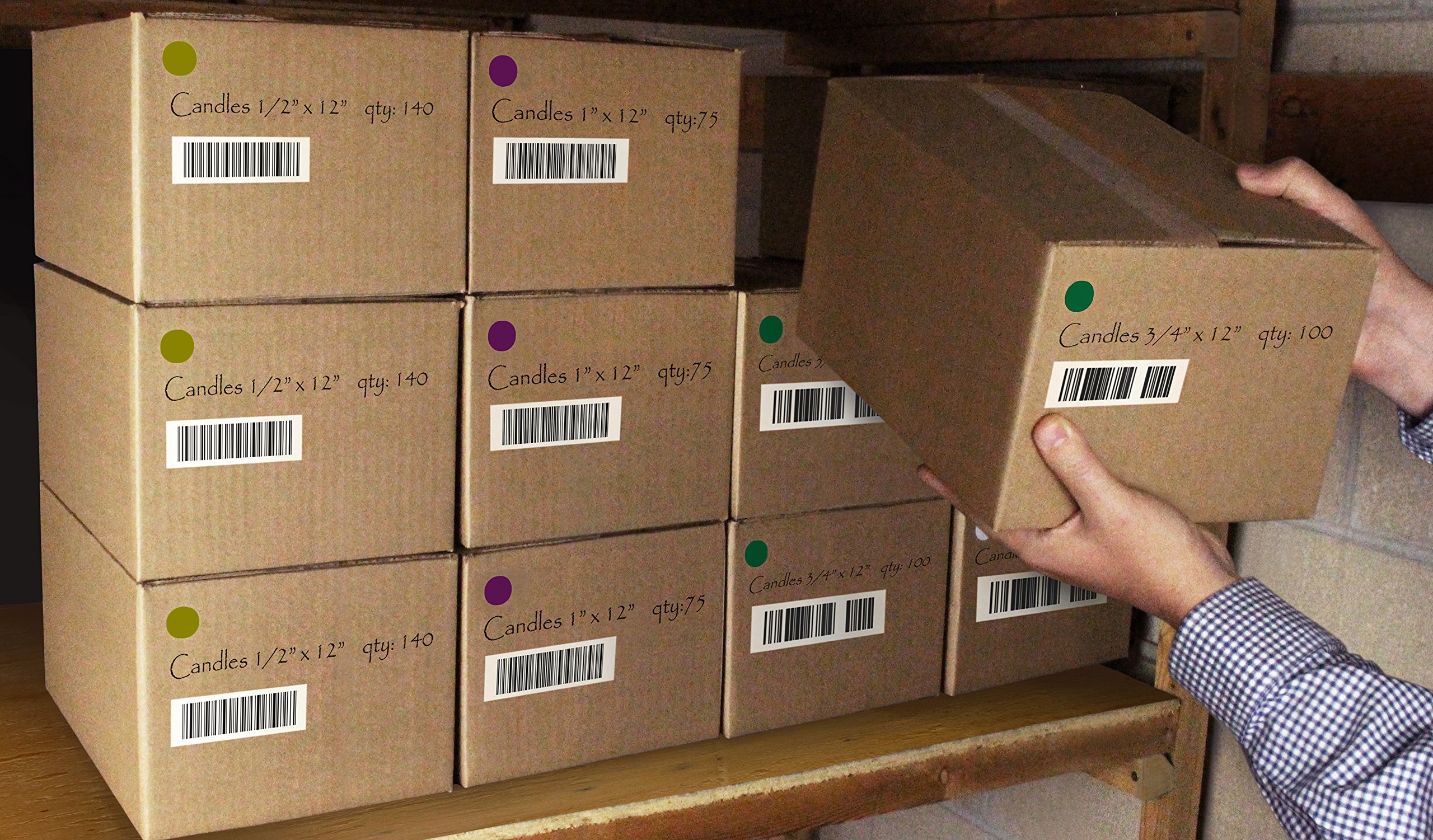 Adhesivos Redondos Con Números De Inventario, Impermeables, | Envío Gratis