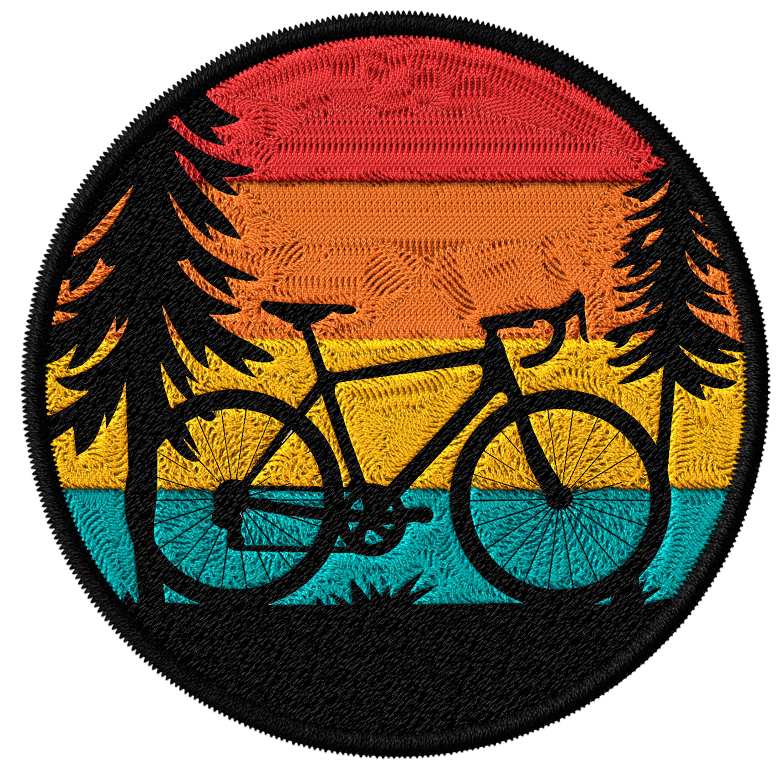 Cycling Patch for Clothes Road Bike Peloton Cadence Gear – Embroidered Iron on Patch for Backpack Jacket - Fabric Sports Patches for Clothes Souvenirs