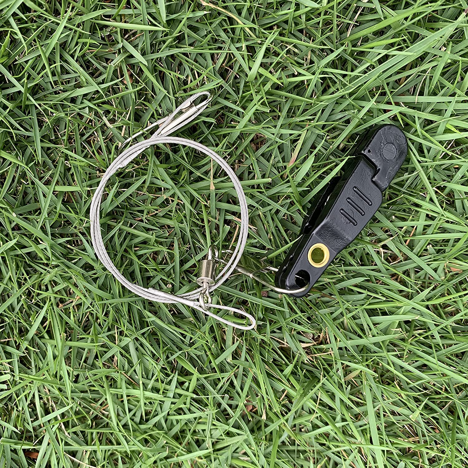 3 clips acolchados de liberación rápida para pesca con línea de pesca de acero, clips de liberación para arrastrar, tablas de cepillar, estabilizadores y pesca de cometas (negro)
