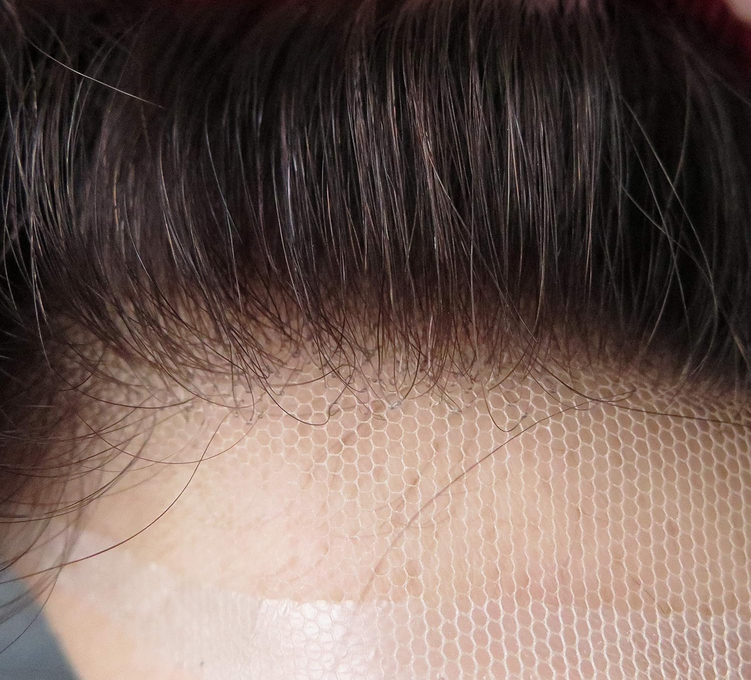 Mens Toupee Human Hair Replacement System Soft Swiss Lace Undetectable Hairpieces Hairline #1B