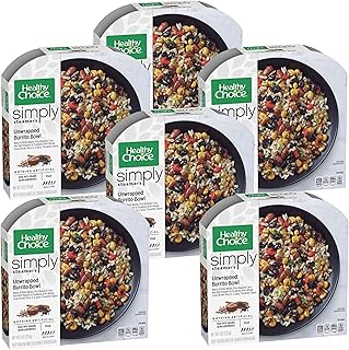 Healthy Choice Simply Organic Vegan Frozen Unwrapped Burrito Bowl - Fire Roasted Corn - Red Bell Peppers - Ready Set Gourmet Donate a Meal Program - 6 Pack (9.25oz Each) (6 - Pack)