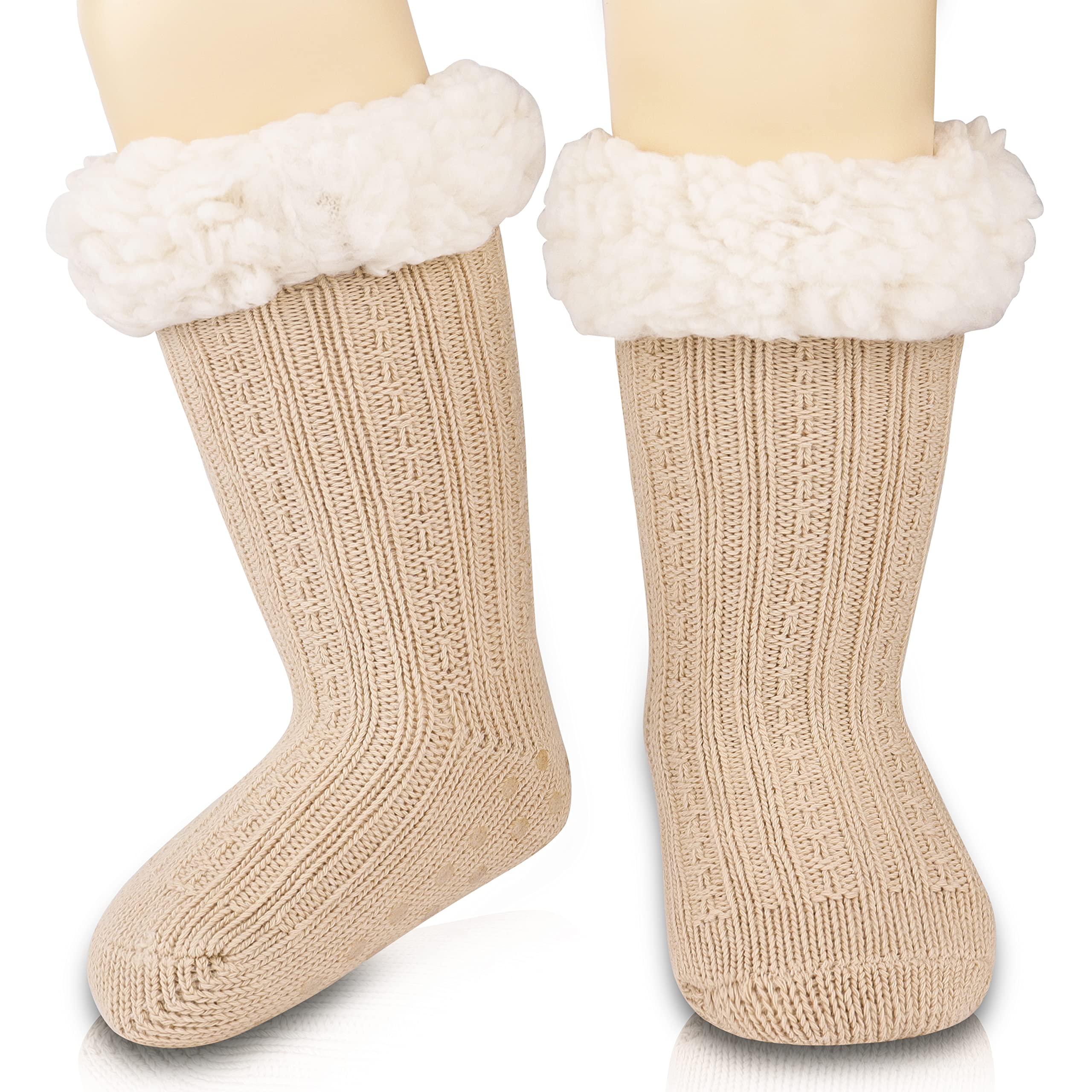 BelloxisBaby Socks Slipper Socks Kids Newborn Baby Gifts Baby Boy Gifts Baby Girl Gift Baby Shower Gifts Kids Thermal Socks Warm Thick Grip Socks Cosy Winter Socks Kids Christmas Stocking Fillers