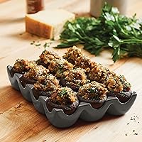 Vista 11 de Rachael Ray BandejaSoporte para huevos de cerámica de esmalte sólido, 12 tazas, gris oscuro