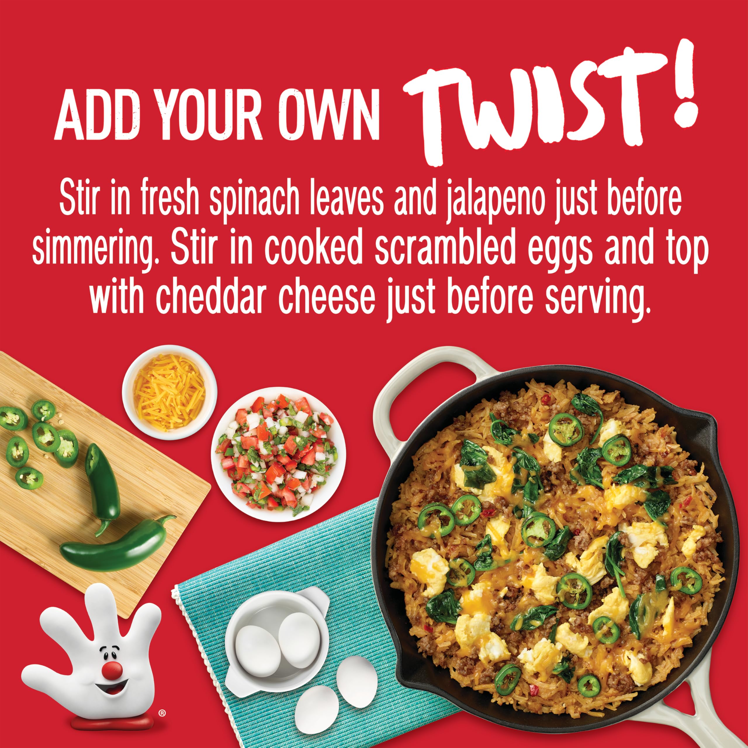 Hamburger Helper BREAKFAST Southwest Style Hashbrowns, 4 oz