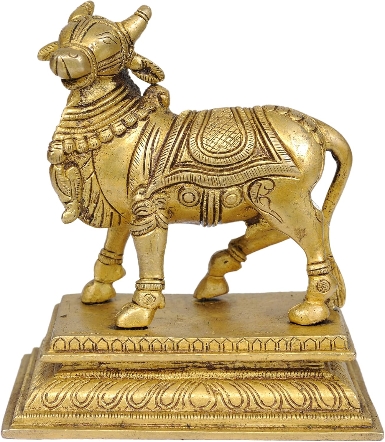 Nandi Brass Statue Home & Kitchen