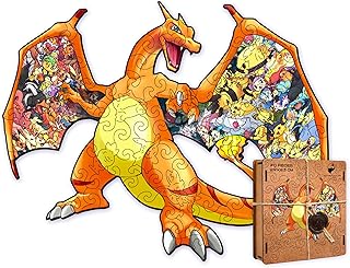 Comprar ACTIVE PUZZLES Puzzle de Madera Anime Japones con Piezas de Diferentes Diseños 24 x 26 cm 70 Piezas (Lizardon)