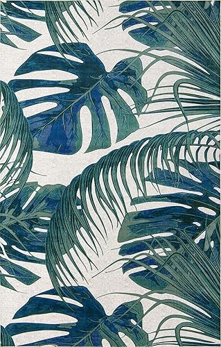 Miniatura 9 de Unique Loom Blossom Collection - Alfombra de área - Montego (2' x 6' 1", amarillomarfil)