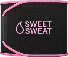 Sports Research Sweet Sweat Waist Trimmer Core Series - Premium Sweat Enhancing Fitness Band for Women & Men