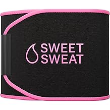 Sports Research Sweet Sweat Waist Trimmer (Core Series) - Premium Sweat Enhancing Fitness Band for Women &amp; Men
