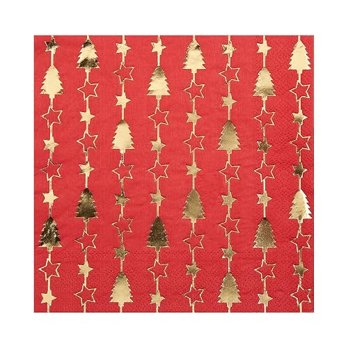 Neviti 772225 éblouissant de Noël – Serviettes de Table