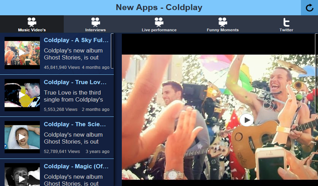 New Apps ColdplayAmazon.co.ukAppstore for Android