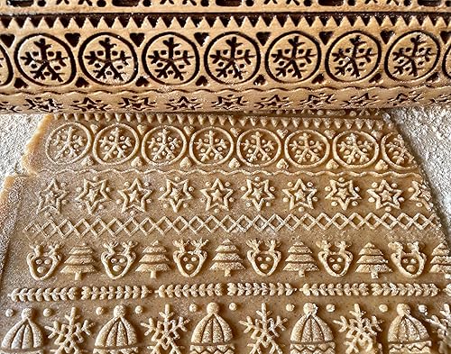 Miniatura 44 de PIN DE RODILLO EN REBOSADO DE NATIVIDAD PARA GALLETAS DE PAN DE JENGIBRE PARA NAVIDAD