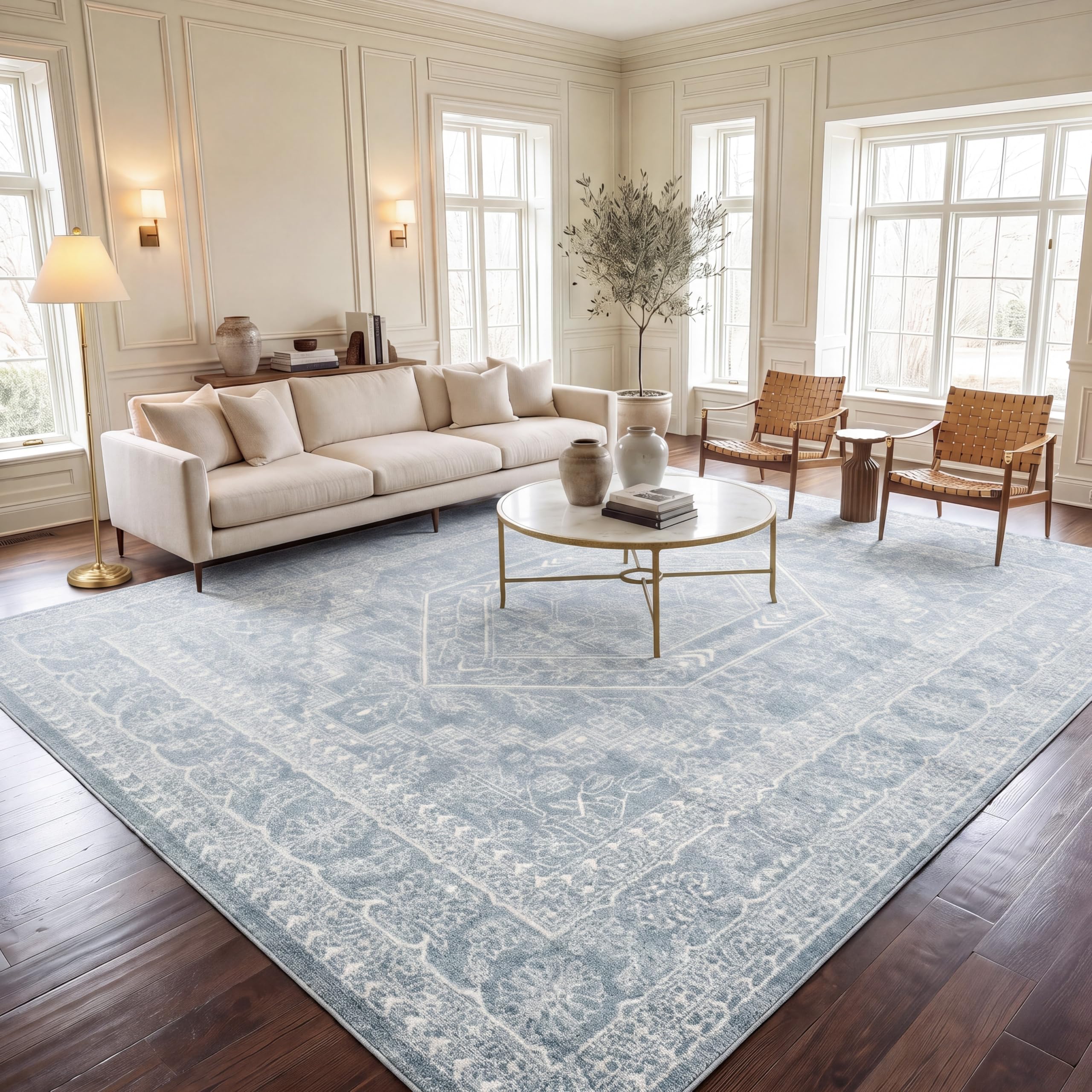 SAFAVIEH Adirondack Area Rug 11x15, X-Large Slate & Ivory ADR108T