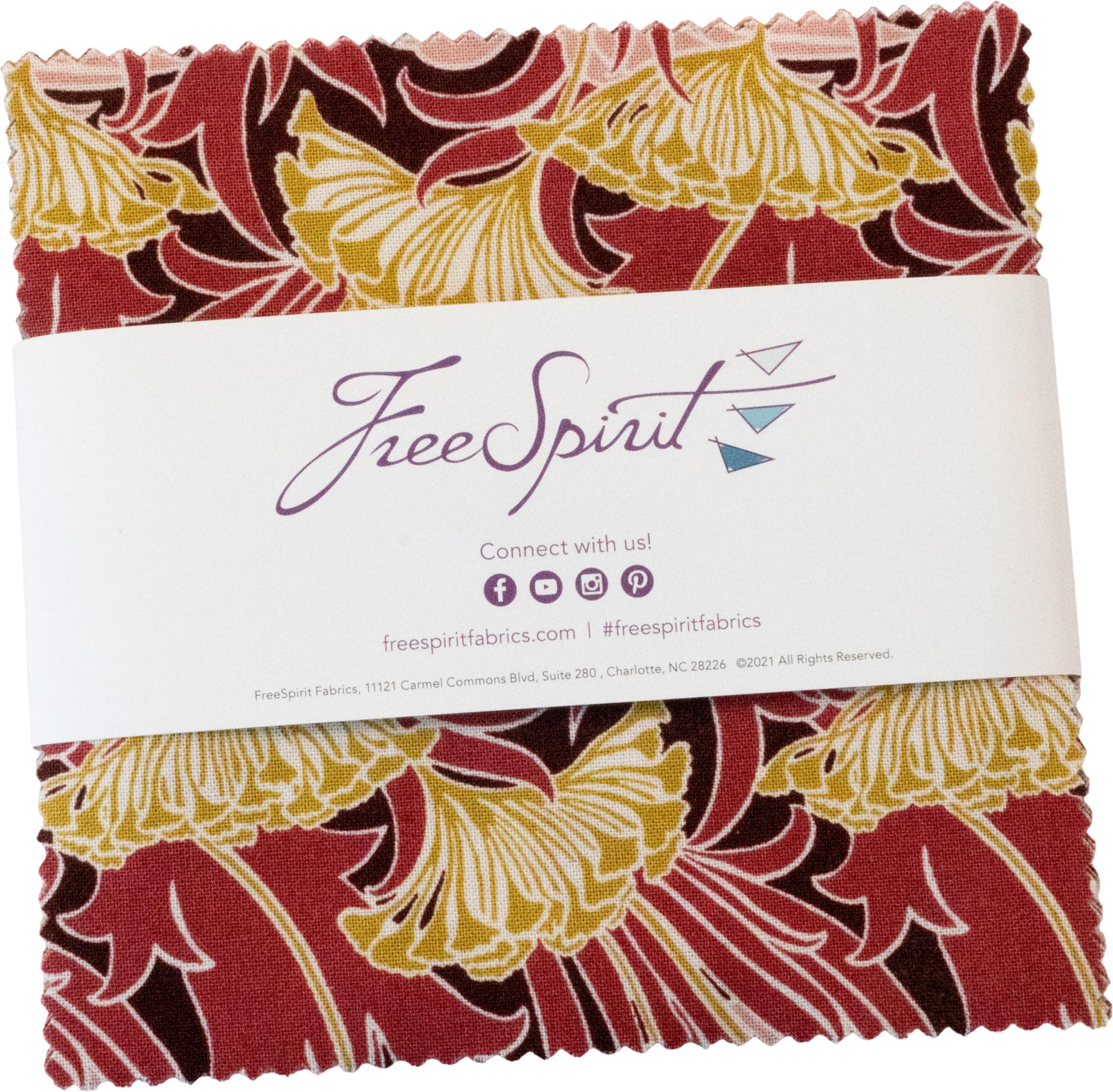 Freespirit Fabrics Assorted Morris & Co. Lodden Charm Pack 42 5-Inch Squares