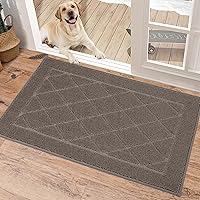 Vista 35 de BEQHAUSE Tapete para puerta de 20 x 32 pulgadas, tapete antideslizante para puerta, lavable, tapete para puerta de perro, resistente a las manchas
