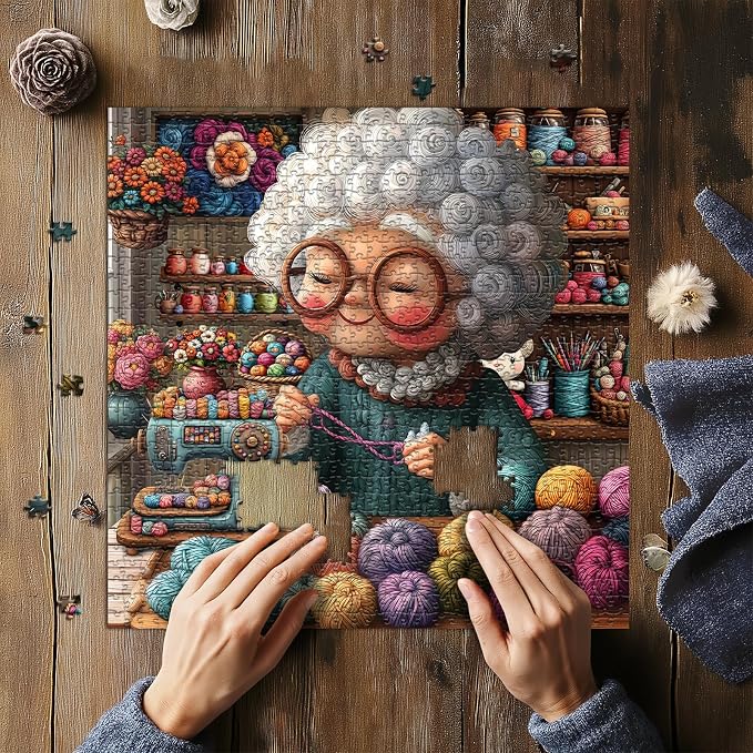 Rompecabezas para adultos de 1000 piezas con máquina de coser miniatura 5