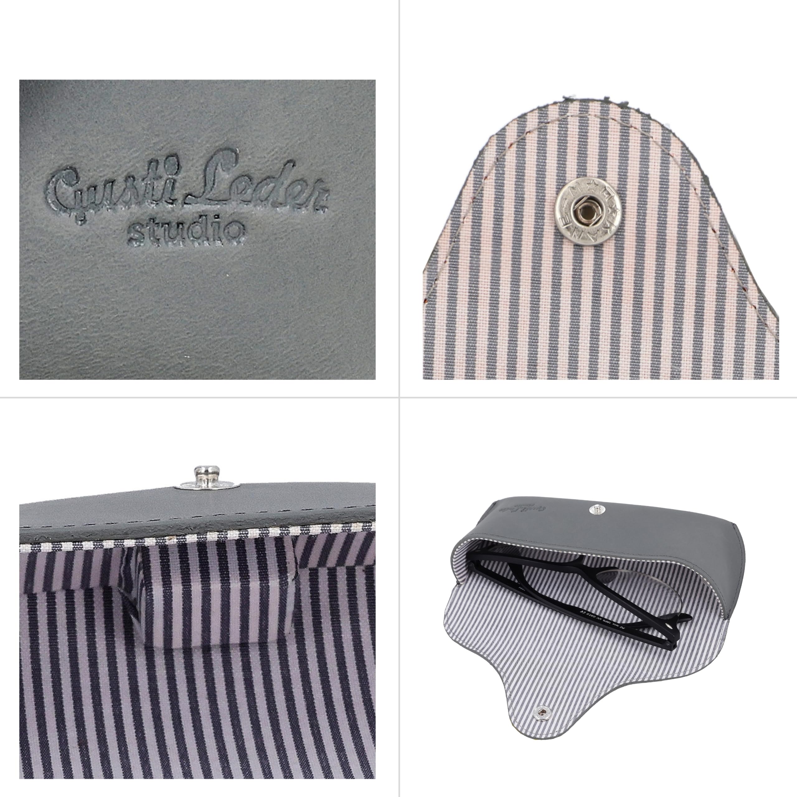 Gusti Cornelius - Funda de piel para gafas, funda de piel