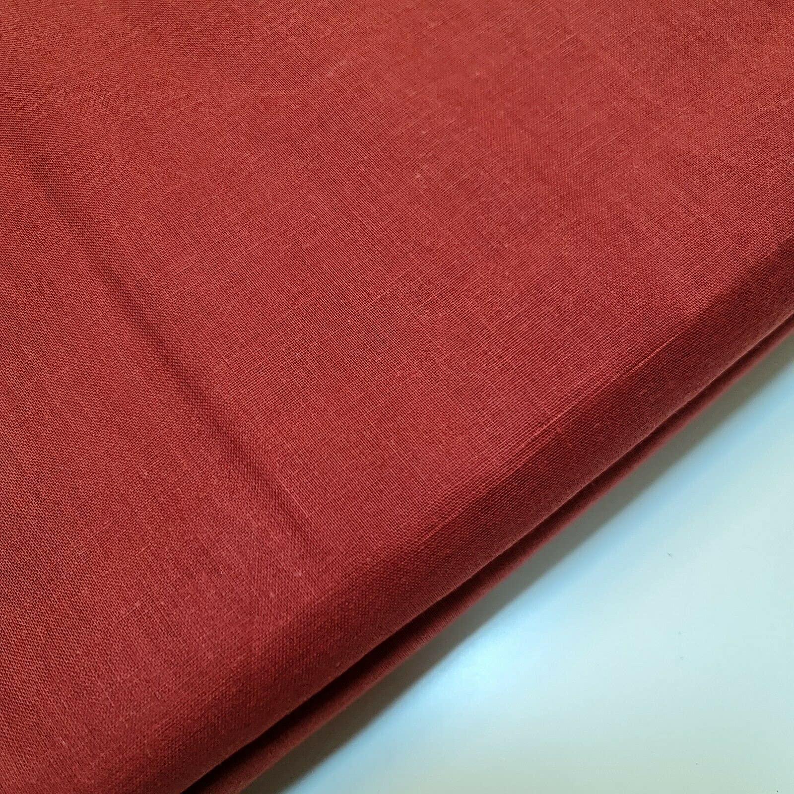 100% Cotton Soft Muslin Voile Cheesecloth Mulmul Fabric Draping Curtains 44" (2 Meter, Burnt Orange) — image 1