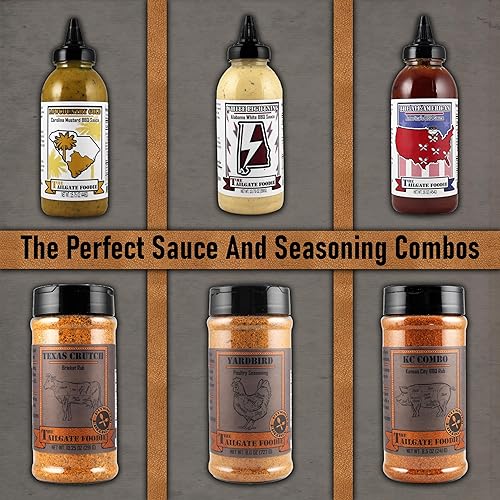 Miniatura 7 de The Tailgate Foodie 's - Salsa para barbacoa de mostaza Low Country Gold (estilo Carolina), 15.75 onzas. Lote pequeño, perfecto para asar a la