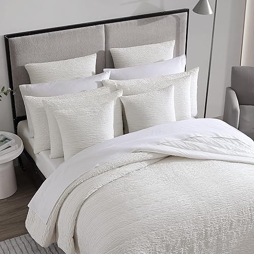 Miniatura 4 de Vera Wang - Almohada decorativa, 2 fundas de almohada decorativas para sofá o cama, decoración del hogar de diseño (chenilla marfil, 20 x 20)