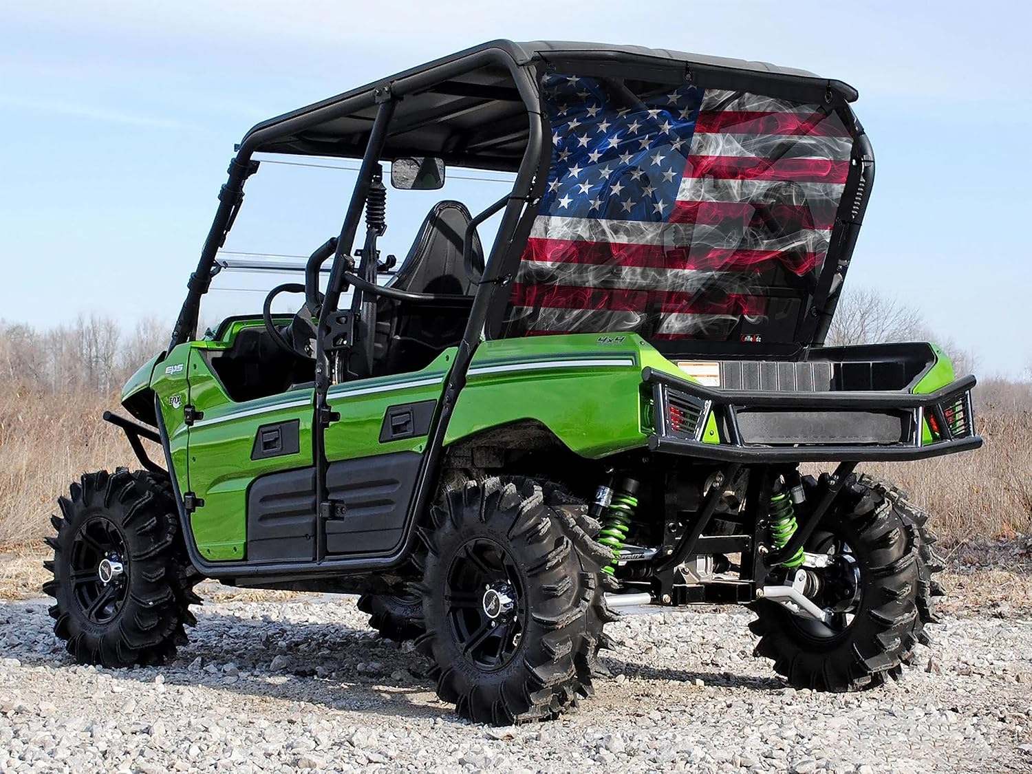 Fits Kawasaki Teryx 4 Smokey USA Rear Dust/UV Screen by GrilleAdz