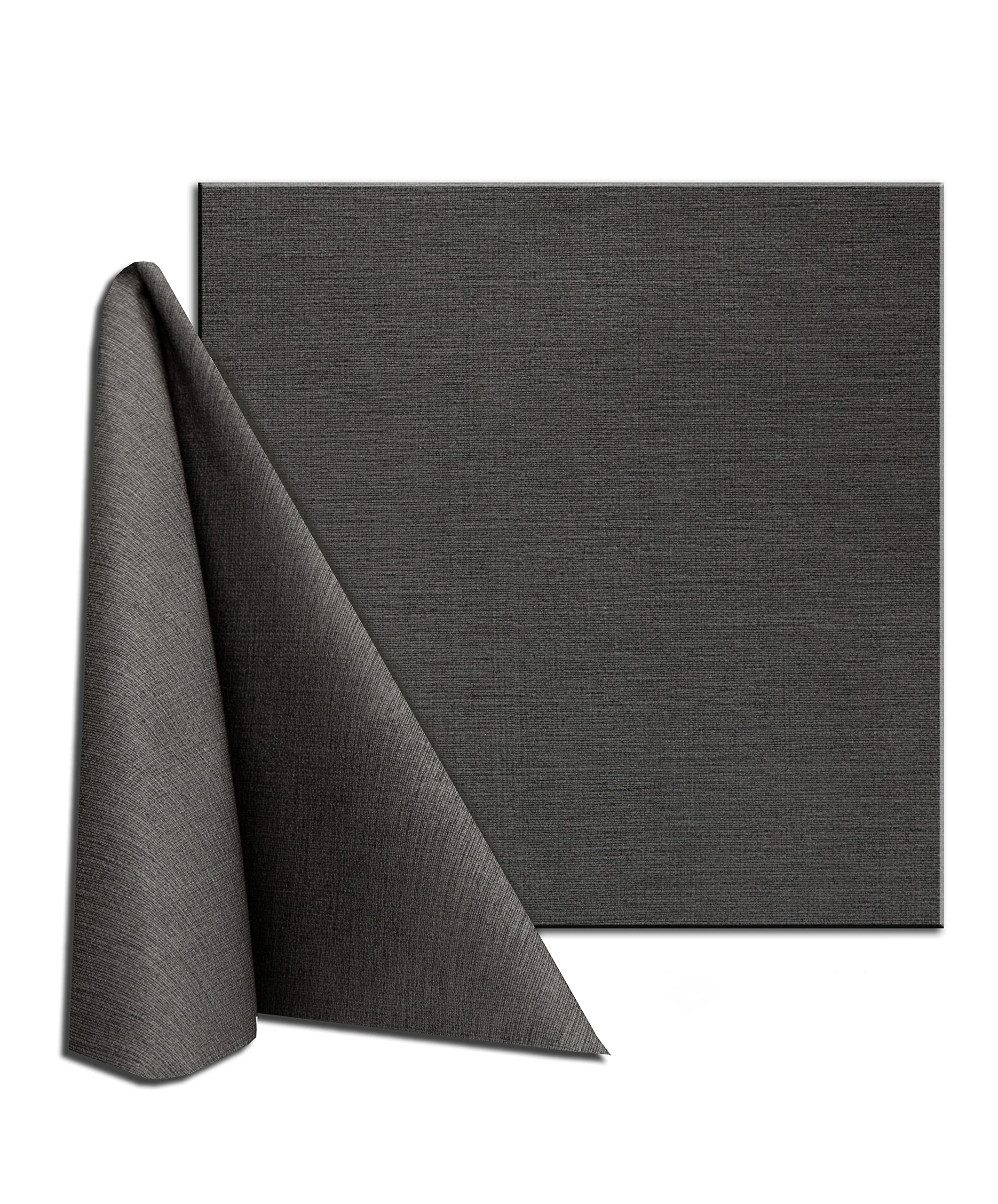 Tovaglioli Monouso Cromatico in Tessuto non Tessuto Spunlace effetto stoffa, colori allegri e vivaci, 40x40cm 600 pz, Grigio Fumo