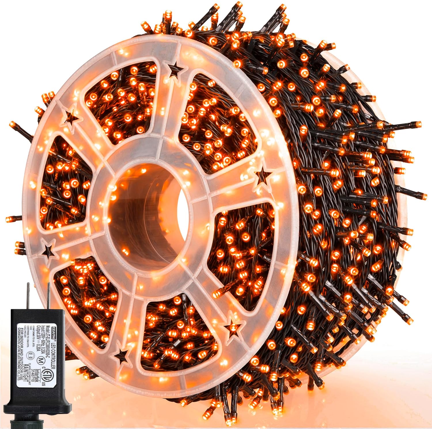 weillsnow 164FT 500 LED Orange Halloween Lights, 8 Modes Waterproof Plug in String Lights for Halloween Indoor Outdoor Yard Party Wedding Garden Home Decorations (Orange) weillsnow 164FT 500 LED Orange Halloween Lights, 8 Modes Waterproof Plug in String Lights for Halloween Indoor Outdoor Yard Party Wedding Garden Home Decorations (Orange)
