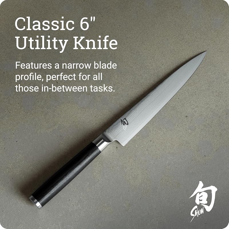 Shun Classic 6" Utility Knife Black 6"