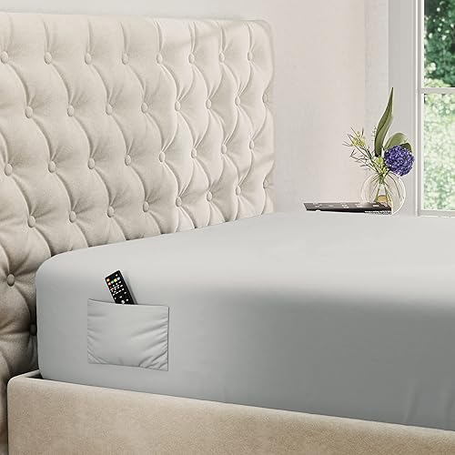 Miniatura 16 de DREAMCARE - Sábana bajera de tamaño individual XL, con bolsillo profundo, para colchones de hasta 15 pulgadas, resistente al encogimiento y a