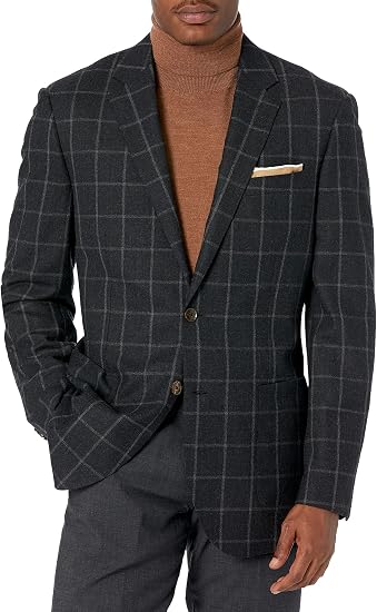 Italian Wool Windowpane Sport Coat 