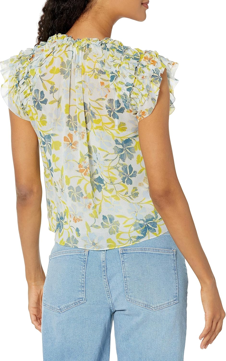 Women's Tezza Top in Cerulean Multi - Image 2