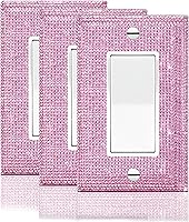 Vista 10 de Gaocai 1 pieza de placas de interruptor de diamantes de imitación brillantes plateadas y cubiertas de enchufes Placas de pared Cubierta