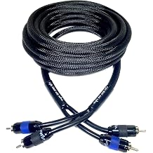 Sky High Car Audio Premium 2-Channel RCA Cable - 12ft