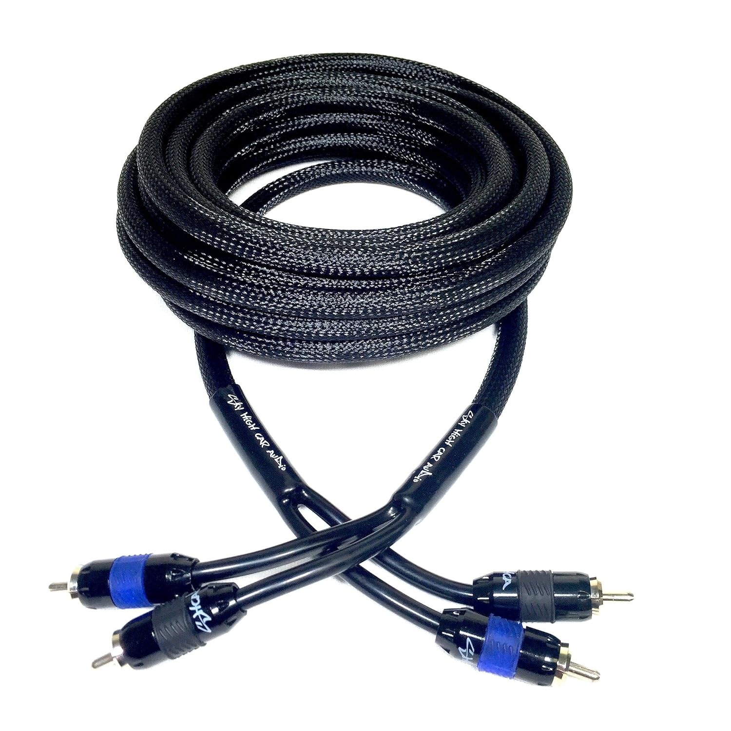 Sky High Car Audio Premium 2-Channel RCA Cable - 12ft